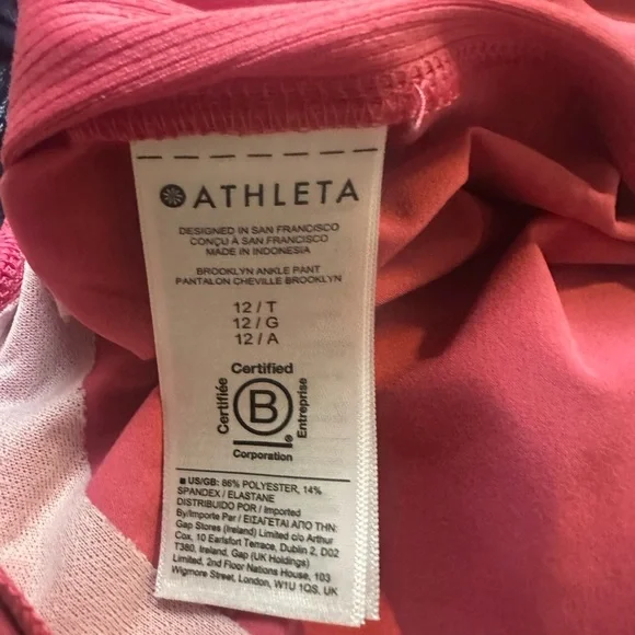 ATHLETA Brooklyn Ankle Pant Size 12 TALL - Picture 7 of 9